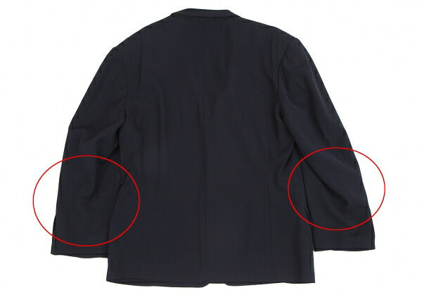 Yohji Yamamoto POUR HOMME Wool Gabardine Jacket Navy Size S