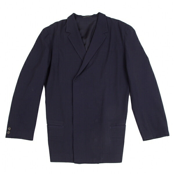 Yohji Yamamoto POUR HOMME Gabardine Jacket Navy Size M
