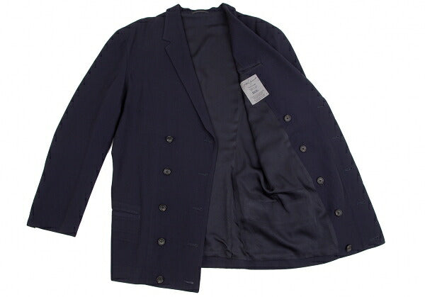 Yohji Yamamoto POUR HOMME Gabardine Jacket Navy Size M