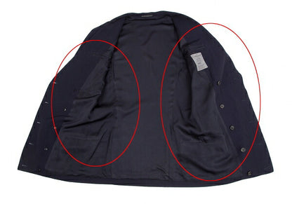 Yohji Yamamoto POUR HOMME Gabardine Jacket Navy Size M