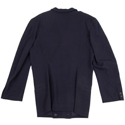 Yohji Yamamoto POUR HOMME Gabardine Jacket Navy Size M