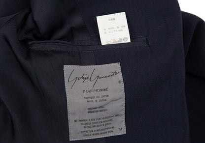 Yohji Yamamoto POUR HOMME Gabardine Jacket Navy Size M