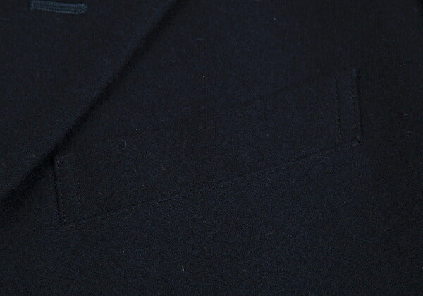 Yohji Yamamoto POUR HOMME Wool Grosgrain Jacket Navy Size M