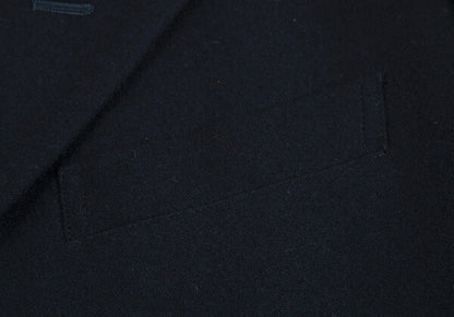 Yohji Yamamoto POUR HOMME Wool Grosgrain Jacket Navy Size M