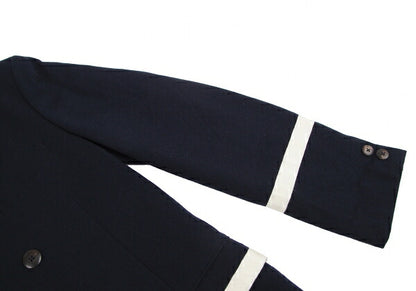 Yohji Yamamoto POUR HOMME Wool Grosgrain Jacket Navy Size M