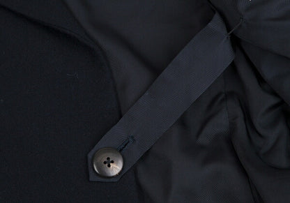 Yohji Yamamoto POUR HOMME Wool Grosgrain Jacket Navy Size M
