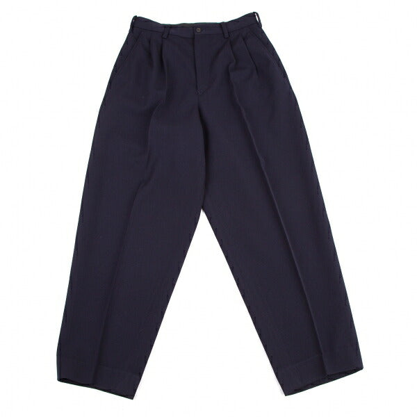 Yohji Yamamoto POUR HOMME Wool Gabardine Pants Navy Size S