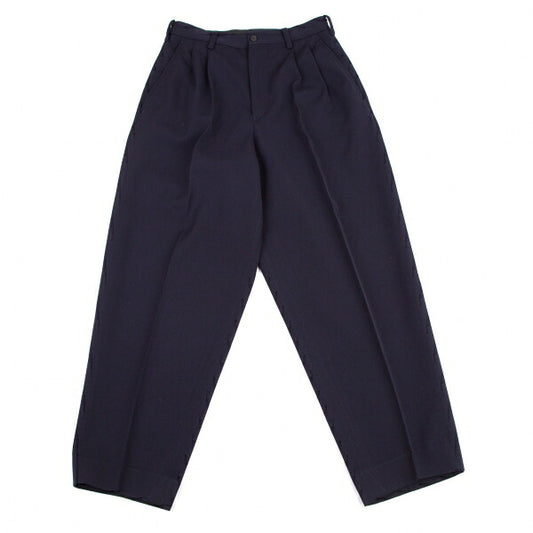 Yohji Yamamoto POUR HOMME Wool Gabardine Pants Navy Size S