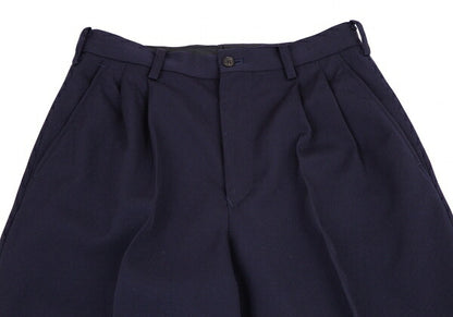 Yohji Yamamoto POUR HOMME Wool Gabardine Pants Navy Size S