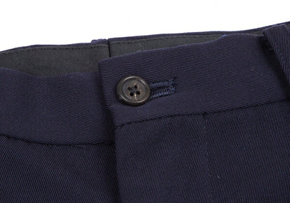 Yohji Yamamoto POUR HOMME Wool Gabardine Pants Navy Size S
