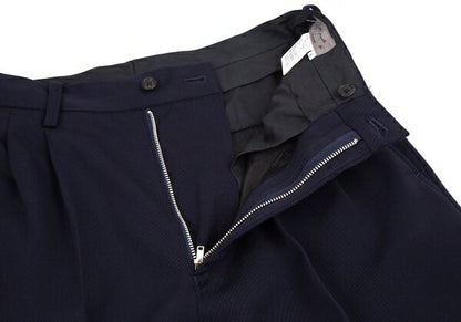Yohji Yamamoto POUR HOMME Wool Gabardine Pants Navy Size S