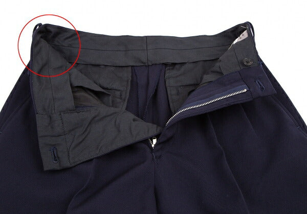 Yohji Yamamoto POUR HOMME Wool Gabardine Pants Navy Size S