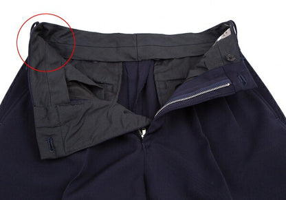 Yohji Yamamoto POUR HOMME Wool Gabardine Pants Navy Size S
