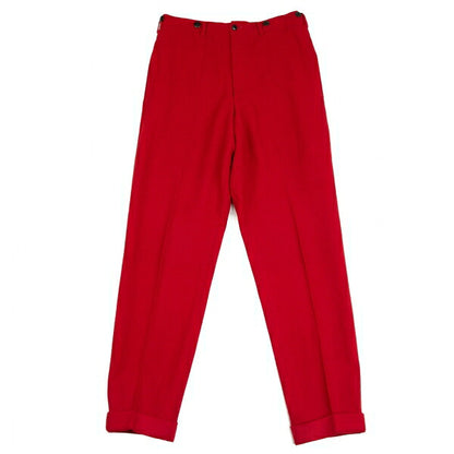 Yohji Yamamoto POUR HOMME Wool Nylon Pants Red Size S