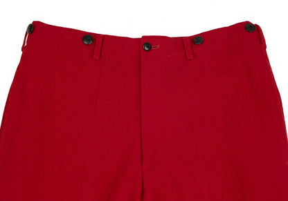 Yohji Yamamoto POUR HOMME Wool Nylon Pants Red Size S