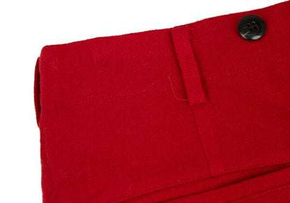 Yohji Yamamoto POUR HOMME Wool Nylon Pants Red Size S