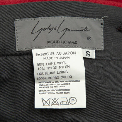 Yohji Yamamoto POUR HOMME Wool Nylon Pants Red Size S