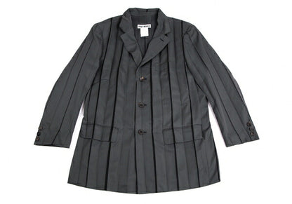 ISSEY MIYAKE Mesh Lined Pleated Jacket Gray Size M
