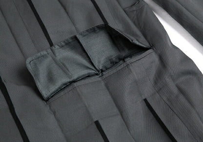 ISSEY MIYAKE Mesh Lined Pleated Jacket Gray Size M