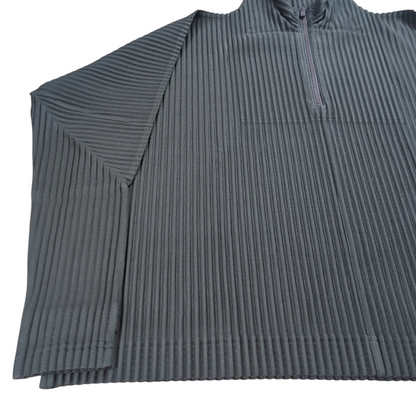 HOMME PLISSE ISSEY MIYAKE 25AW Half Zip Pleats Top Size 2