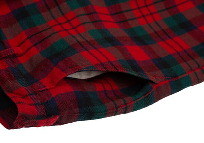 CDG HOMME PLUS 08AW Tartan Check Patch Pants Red Size SS