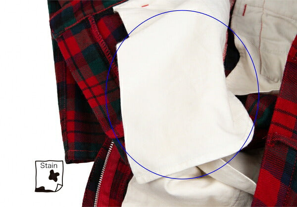 CDG HOMME PLUS 08AW Tartan Check Patch Pants Red Size SS