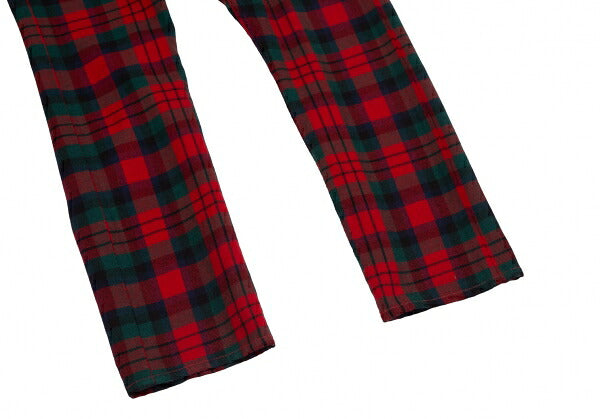 CDG HOMME PLUS 08AW Tartan Check Patch Pants Red Size SS