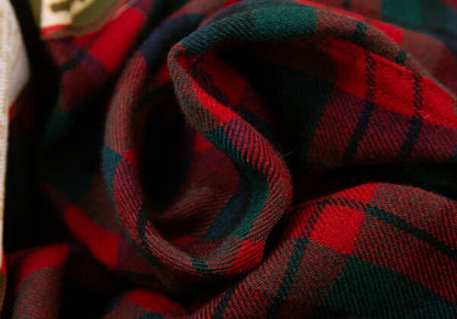 CDG HOMME PLUS 08AW Tartan Check Patch Pants Red Size SS