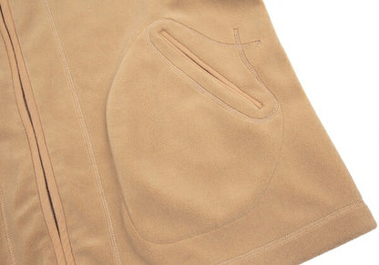 Papas Rhino Embroidered Fleece Varsity Jacket Beige Size L