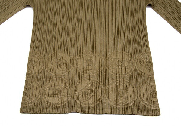PLEATS PLEASE Can Pull Tab Embossed Top Gold Size 3