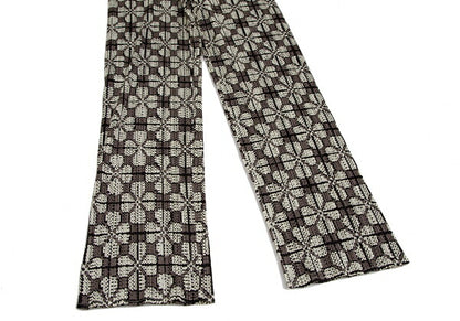 PLEATS PLEASE Clover Print Loose Fit Pants Brown Size 3