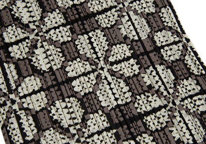PLEATS PLEASE Clover Print Loose Fit Pants Brown Size 3