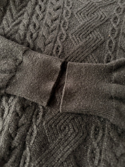 BOTTEGA VENETA 2010s Cashmere Docking V-Neck Sweater Size 48