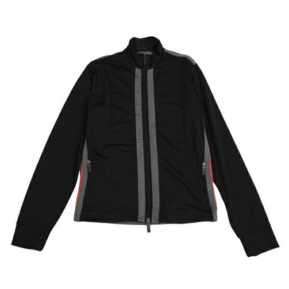 ARMANI Colorblock Track Jacket Black Poly Size L