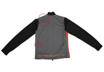 ARMANI Colorblock Track Jacket Black Poly Size L