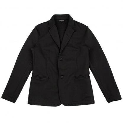 EMPORIO ARMANI Outseam Brushed Back 2B Jacket Black Size XL