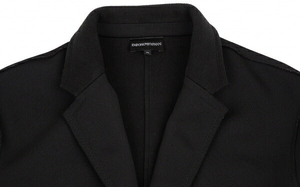 EMPORIO ARMANI Outseam Brushed Back 2B Jacket Black Size XL
