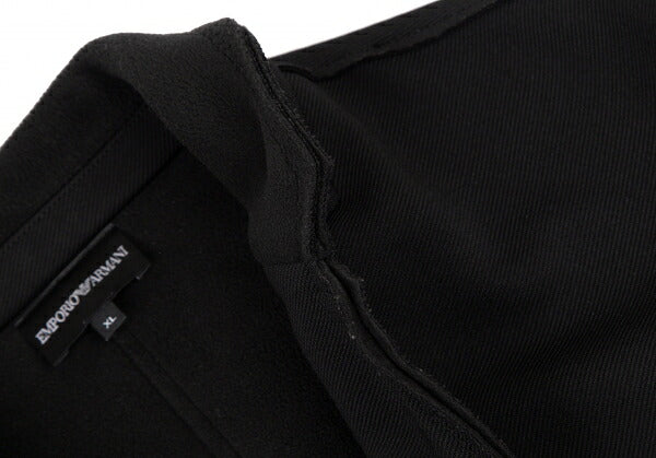 EMPORIO ARMANI Outseam Brushed Back 2B Jacket Black Size XL