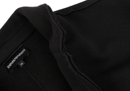 EMPORIO ARMANI Outseam Brushed Back 2B Jacket Black Size XL