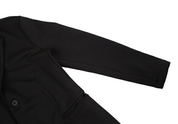 EMPORIO ARMANI Outseam Brushed Back 2B Jacket Black Size XL