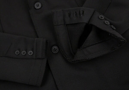 EMPORIO ARMANI Outseam Brushed Back 2B Jacket Black Size XL
