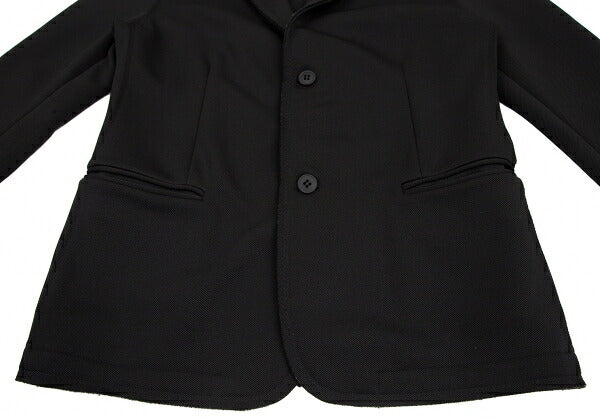 EMPORIO ARMANI Outseam Brushed Back 2B Jacket Black Size XL
