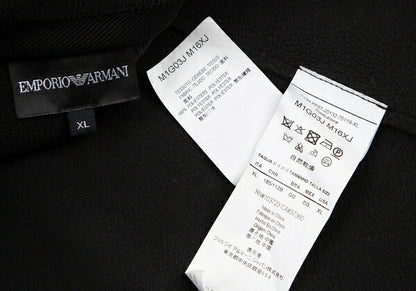 EMPORIO ARMANI Outseam Brushed Back 2B Jacket Black Size XL