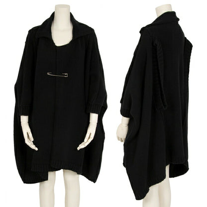 LIMI feu 15AW 2-Way Sleeve Knit Coat Black Size S