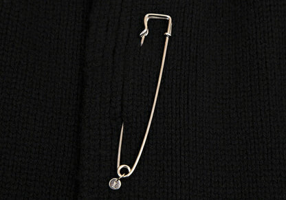 LIMI feu 15AW 2-Way Sleeve Knit Coat Black Size S