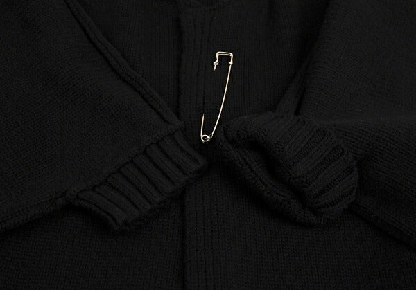LIMI feu 15AW 2-Way Sleeve Knit Coat Black Size S