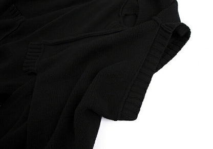 LIMI feu 15AW 2-Way Sleeve Knit Coat Black Size S