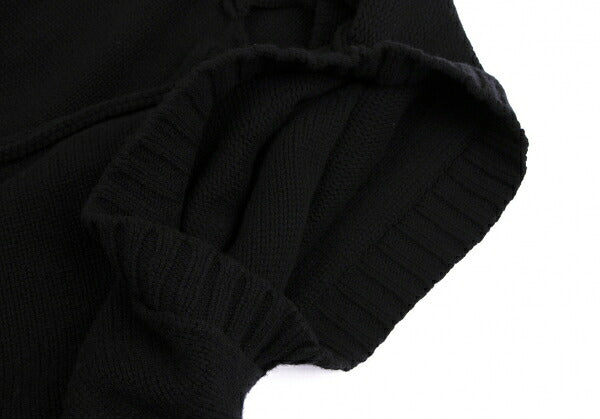 LIMI feu 15AW 2-Way Sleeve Knit Coat Black Size S