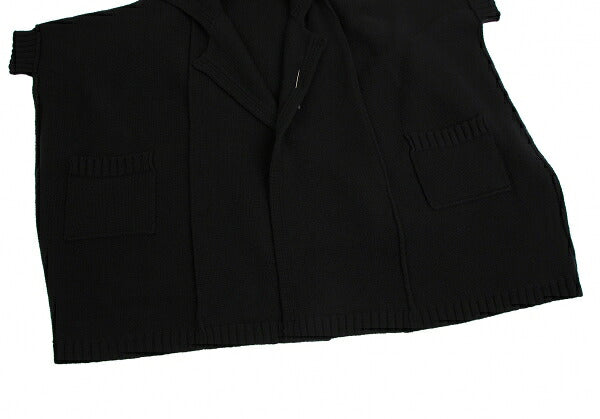 LIMI feu 15AW 2-Way Sleeve Knit Coat Black Size S
