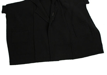 LIMI feu 15AW 2-Way Sleeve Knit Coat Black Size S